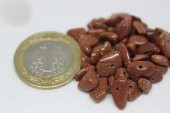 Delikli Yıldız Taşı Kahverengi Mini Boy 50 adet - 2