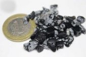 Delikli Kar Tanesi Obsidyen Taşı Mini Boy 50 adet - 2
