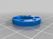 T8 Somun Adaptörü 3 Delik / Adaptador Tuerca T8 3 Orificios Prusa Mk2 Plastik Aparat - 1
