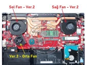 Asus Dfs601712m00t, Dfs6o1712moot Kfoa Notebook VGA-GPU Fanı Sol V2 thumbnail 1