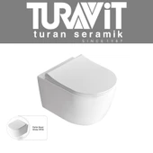 Turavit Rnd5512 Rondo Kanalsız Asma Klozet, Nkp Yavaş Kapak - 3