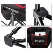 Kingcamp Moon Kamp Sandalyesi Siyah Kırmızı - 4