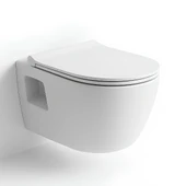 Turavit Rondo Beyaz Kanallı Asma Klozet RND5508, Nkp Grande Yavaş Kapak thumbnail 3