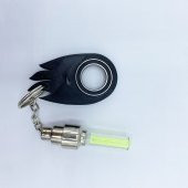 Ateş Şekilli Keyrambit Led Işıklı Dönebilen Anahtarlık Keyrambit Rulmanlı Plastik Model 12 - 4
