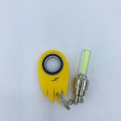 Ateş Şekilli Keyrambit Led Işıklı Dönebilen Anahtarlık Keyrambit Rulmanlı Plastik Model 12 - 10