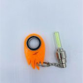 Ateş Şekilli Keyrambit Led Işıklı Dönebilen Anahtarlık Keyrambit Rulmanlı Plastik Model 12 - 12