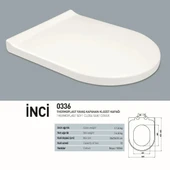 Turavit Alize Beyaz Kanallı Alttan Çıkışlı Klozet Takımı ALZ6003, Nkp İnci Yavaş Kapak thumbnail 3