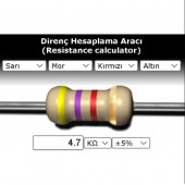 OEM 4.7 Kr (Kiloohm) Direnç 1/4 Watt (5 Adet) thumbnail 1