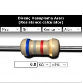 OEM 6.8 Kr (Kiloohm) Direnç 1/4 Watt (5 Adet) thumbnail 1