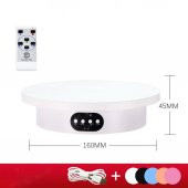Valkyrie 16cm Kumandalı 360 Derece 5 Fonlu Elektrikli Döner tabla Turntable Vitrin Fotoğraf - 5