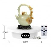 Valkyrie 16cm Kumandalı 360 Derece 5 Fonlu Elektrikli Döner tabla Turntable Vitrin Fotoğraf - 8