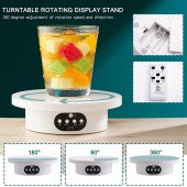 Valkyrie 16cm Kumandalı 360 Derece 5 Fonlu Elektrikli Döner tabla Turntable Vitrin Fotoğraf - 10