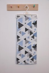 Çok Amaçlı Bebek Çocuk Pazen Bezi Örtü Battaniye 80*90 Üçgen Desen - 1