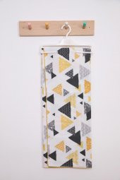 Çok Amaçlı Bebek Çocuk Pazen Bezi Örtü Battaniye 80*90 Üçgen Desen - 3