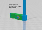 Ikea - Detolf Cam Kapı Kabin Raf Desteği ( M4 ) Plastik Aparat - 2