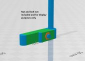 Ikea - Detolf Cam Kapı Kabin Raf Desteği ( M4 ) Plastik Aparat - 3