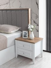 Erezoğulları Mobilya Yalı Modern Çekmeceli Komodin 2 Li Set - 1