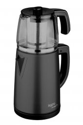 Leggno GRM102GTMBK Gourmet Pro Cam Demlikli Çay Mak. Siyah - 1