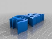 3D İsim - Nick (Awesome!) Plastik Aparat - 1