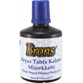 Brons Tahta Kalem Mürekkebi 100 CC Mavi 1 Paket (6 Adet) BR-354 - 1