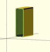 Yuvarlak Köşeli Openscad İçi Boş Kutu (Enclosure) Plastik Aparat - 1