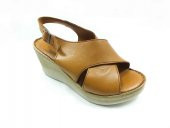 Marine Shoes Hakiki Deri Sandalet Taba 86 063-177 - 2