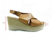 Marine Shoes Hakiki Deri Sandalet Taba 86 063-177 - 5