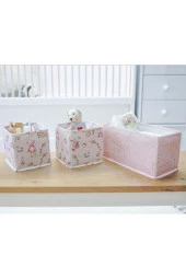 Onikiden Baby 3’lü Çekmece İçi Düzenleyici, Çok Amaçlı Bebek Bakım Organizer Kutu 3’lü Set Pembe thumbnail 2