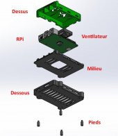 Boîtier Jeedom Dökün Ahudu Et Pidrive Avec Ventilateur Plastik Aparat - 3