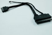 7+15 Pin Power+Data to Sata Data+5 Pin Power Kablo - 2