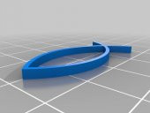 Parametrik Balık (Ikthys) Bumper Emblem Plastik Aparat - 3