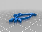 Parametrik Balık (Ikthys) Bumper Emblem Plastik Aparat - 1