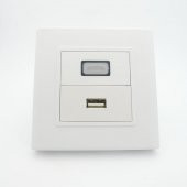 HDMI+USB 2.0 Dişi - Dişi Sıva Altı Duvar Prizi - 1