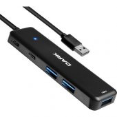 Dark DK-AC-USB347 Connect Master X5C USB3.2Gen 1 Type-A to 3 Port USB-A&1 Port Type-C 2.0-1X Type-C - 1