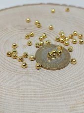 Altın Renk Metal Ara Malzeme 4mm100 adet thumbnail 1