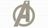 Avengers Logosu Anahtarlık Plastik Aparat - 2