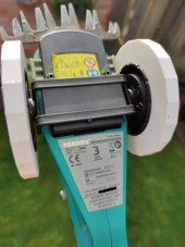 Verbesserte Räder Für Ferrex 20V Akku-Gras Und Strauchschere, Aldi Plastik Aparat - 2