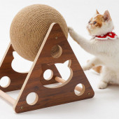 TİNEKE Ahşap Ipli Kedi Oyuncagi Topu Kedi Tırmalaması - 5
