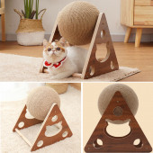 TİNEKE Ahşap Ipli Kedi Oyuncagi Topu Kedi Tırmalaması - 7