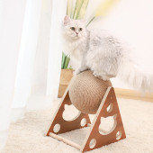 TİNEKE Ahşap Ipli Kedi Oyuncagi Topu Kedi Tırmalaması - 9