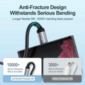 Joyroom Type-C to Type-C Metal Kablo 100W 1.2 Metre thumbnail 8