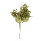20cm Altın Simli Yapay Çiçek 1 Adet - 1