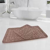 Per Class Pamuklu Kare Kabartma Klozet Takımı - 7