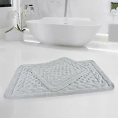 Per Class Pamuklu Kare Kabartma Klozet Takımı - 5