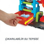Hot Wheels City Mega Araba Yıkama, 1 adet Renk Değiştiren Arabalar aracı, sıcak ve soğuk su tankları ile HDP05 - 4