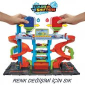 Hot Wheels City Mega Araba Yıkama, 1 adet Renk Değiştiren Arabalar aracı, sıcak ve soğuk su tankları ile HDP05 - 1