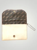 Vegan Deri Portföy/Clutch Tasarım Çanta - Koyu Krem Renk - Boyutları 17/26 - 4