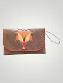 Vegan Deri Portföy/Clutch Tasarım Çanta - Kahverengi - Boyutları 17/26 - 3