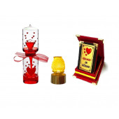 Eşe Sevgiliye En Güzel Gününüzde Romantik Hediye Aşk Ölçer Gold Minik Lamba Sevgili Plaket - 1