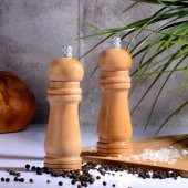 Ahşap öğütücü - tuz karabiber öğütücüsü küçük 15,5 cm(tekli) - 1